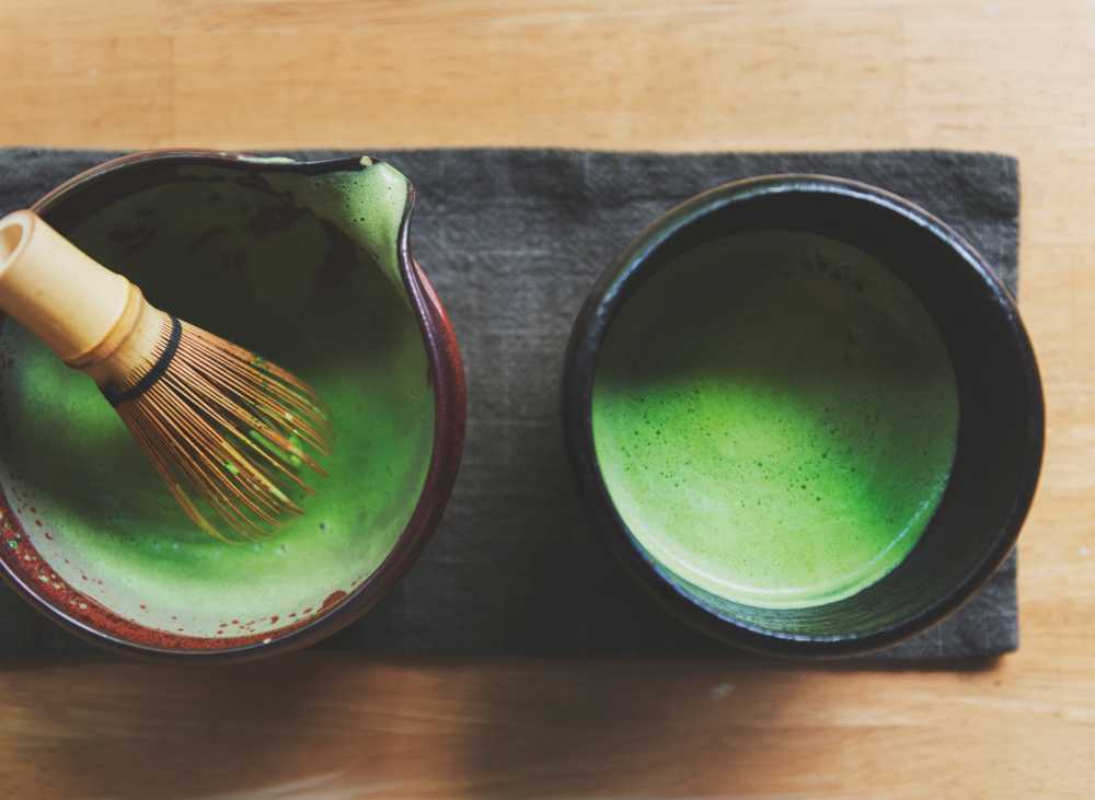 Japonský tradiční drink matcha tea 